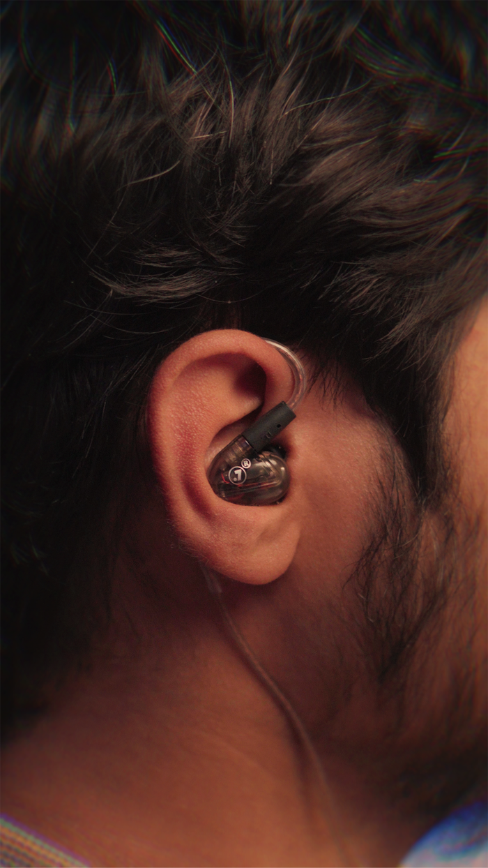 E2 Pro worn in-ear